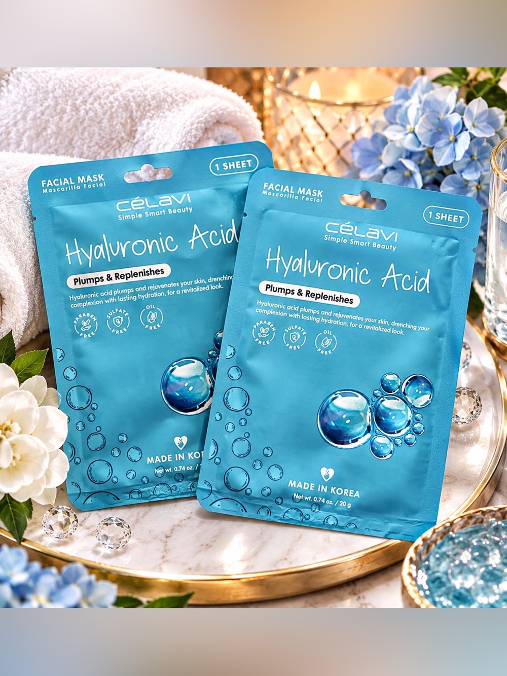 ✨ Hyaluronic Acid Facial Mask Set Of 2 ✨